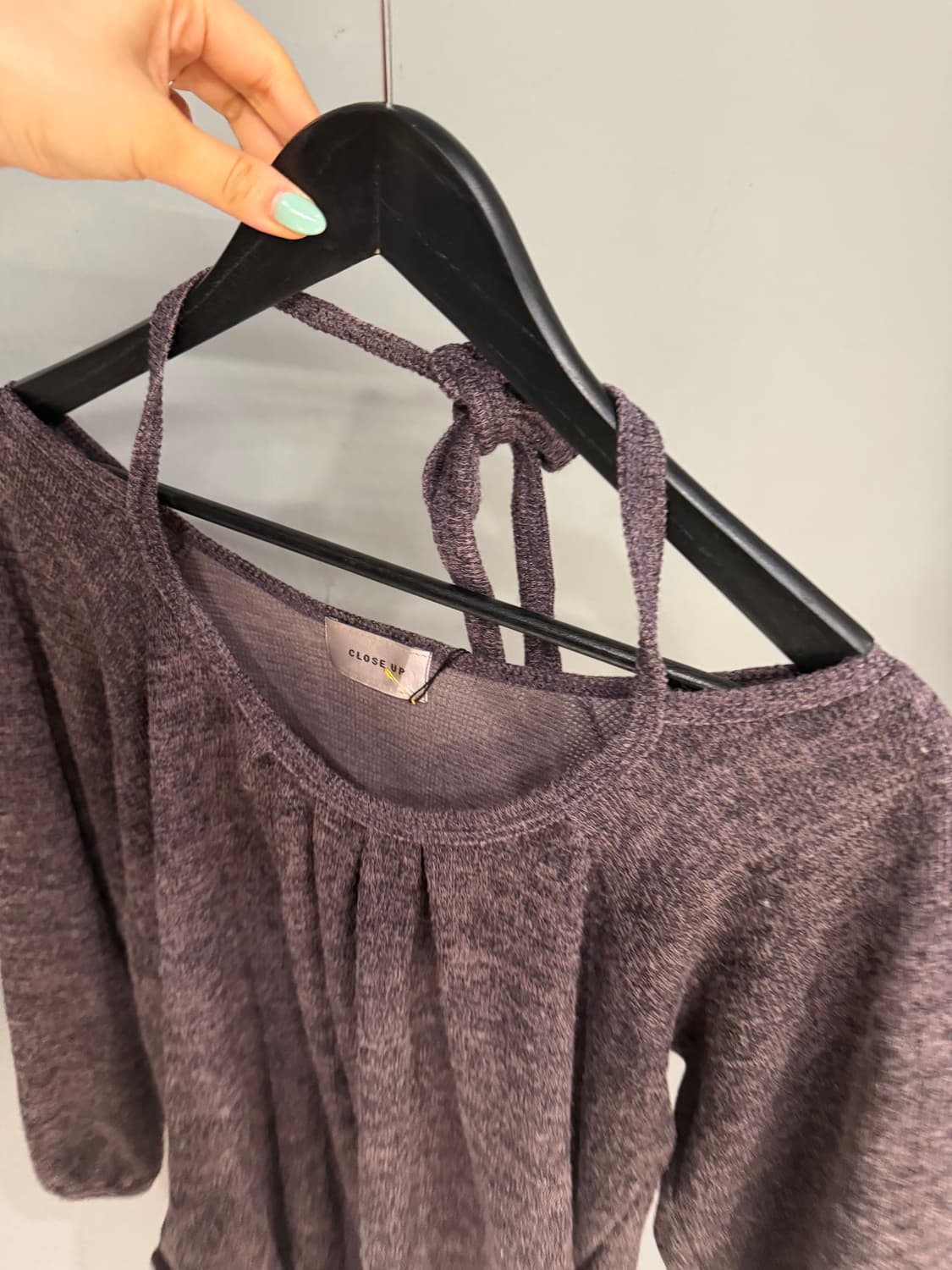 halter-neck pumpkin fit knit sleeve 상품이미지10