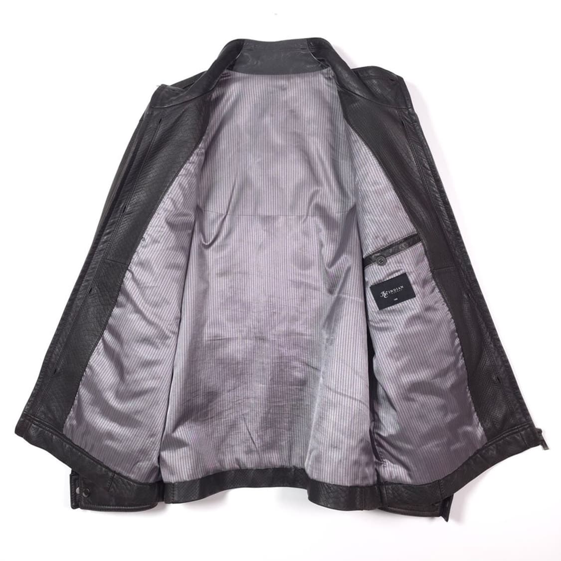 인디안 리얼 램스킨 텍스처 블루종 자켓 L 상품이미지5