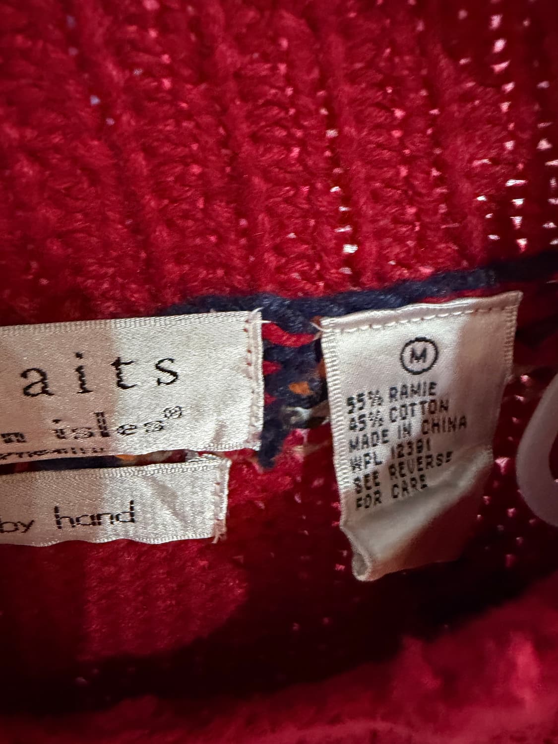 U.S.A. 크리스마스 라미&코튼 어글리니트 원피스 핸드니트  상품이미지7