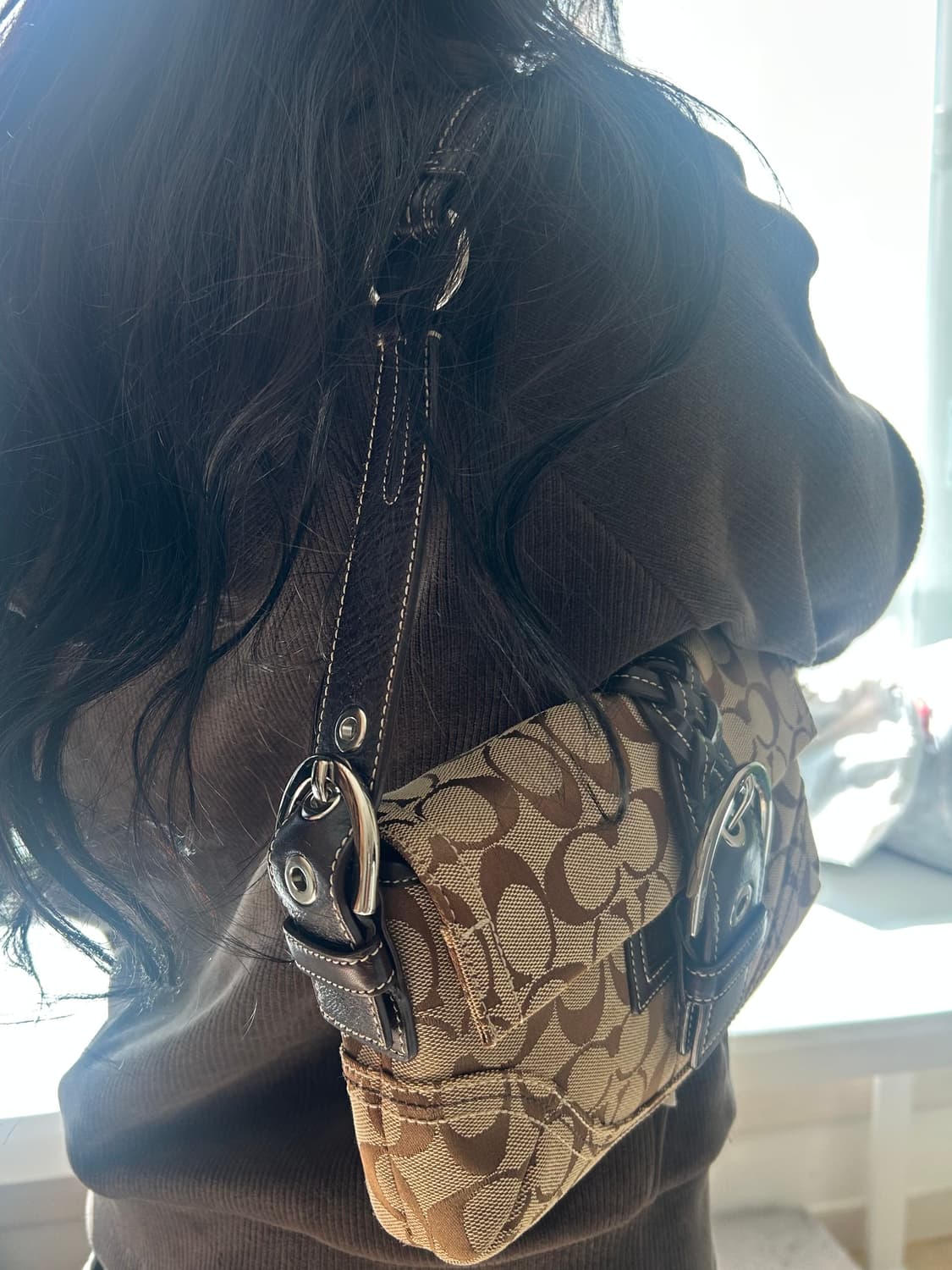 Coach 2000 빈티지 코치 바게트 숄더백 가방 상품이미지3