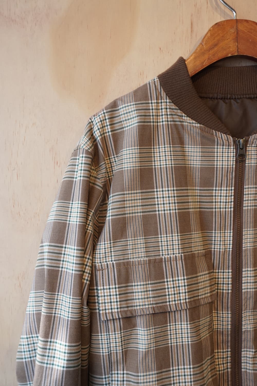 THE SHOP TK 체크 집업 자켓 (L) 상품이미지4