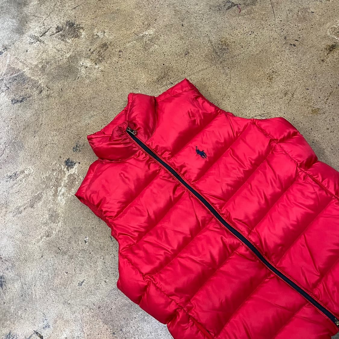 [정품/XS] 폴로 랄프로렌 레드 패딩 조끼 b16 상품이미지1