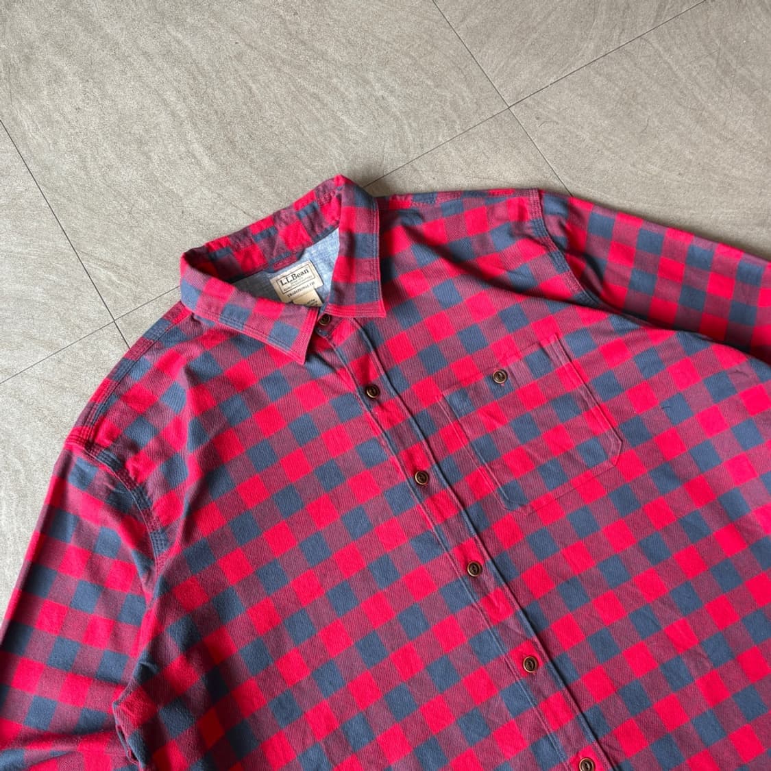 L.L.bean 정품 엘엘빈 체크 코튼 셔츠 상품이미지2