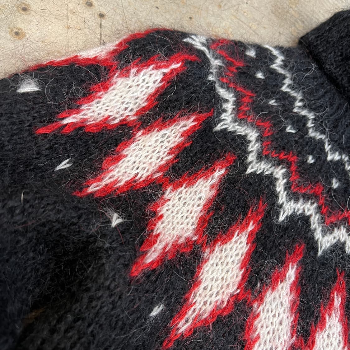 빈티지 모헤어 노르딕 터틀넥 니트 상품이미지3