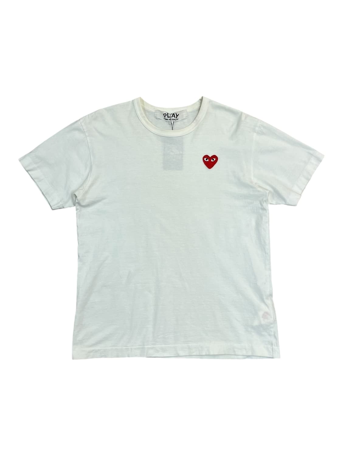 꼼데가르송 반팔티 화이트 L #csz2568 상품이미지3