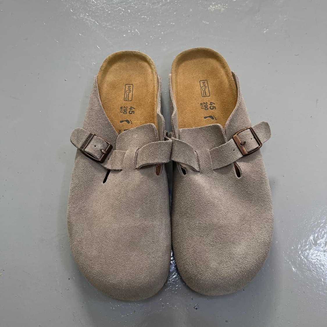 290 버켄스탁 보스턴 스웨이드 슬리퍼 0305M 상품이미지5