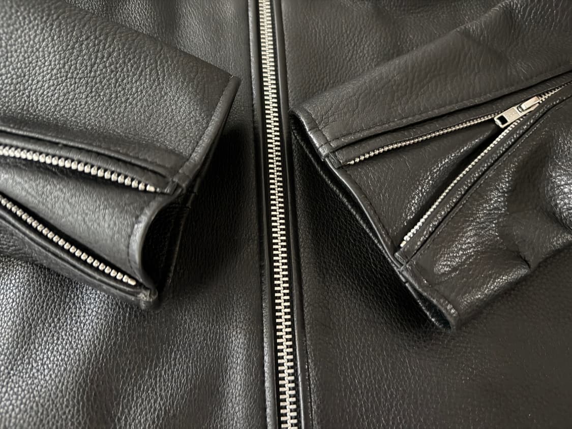 도프제이슨 카우하이드 차이나칼라 가죽자켓 XL 상품이미지3