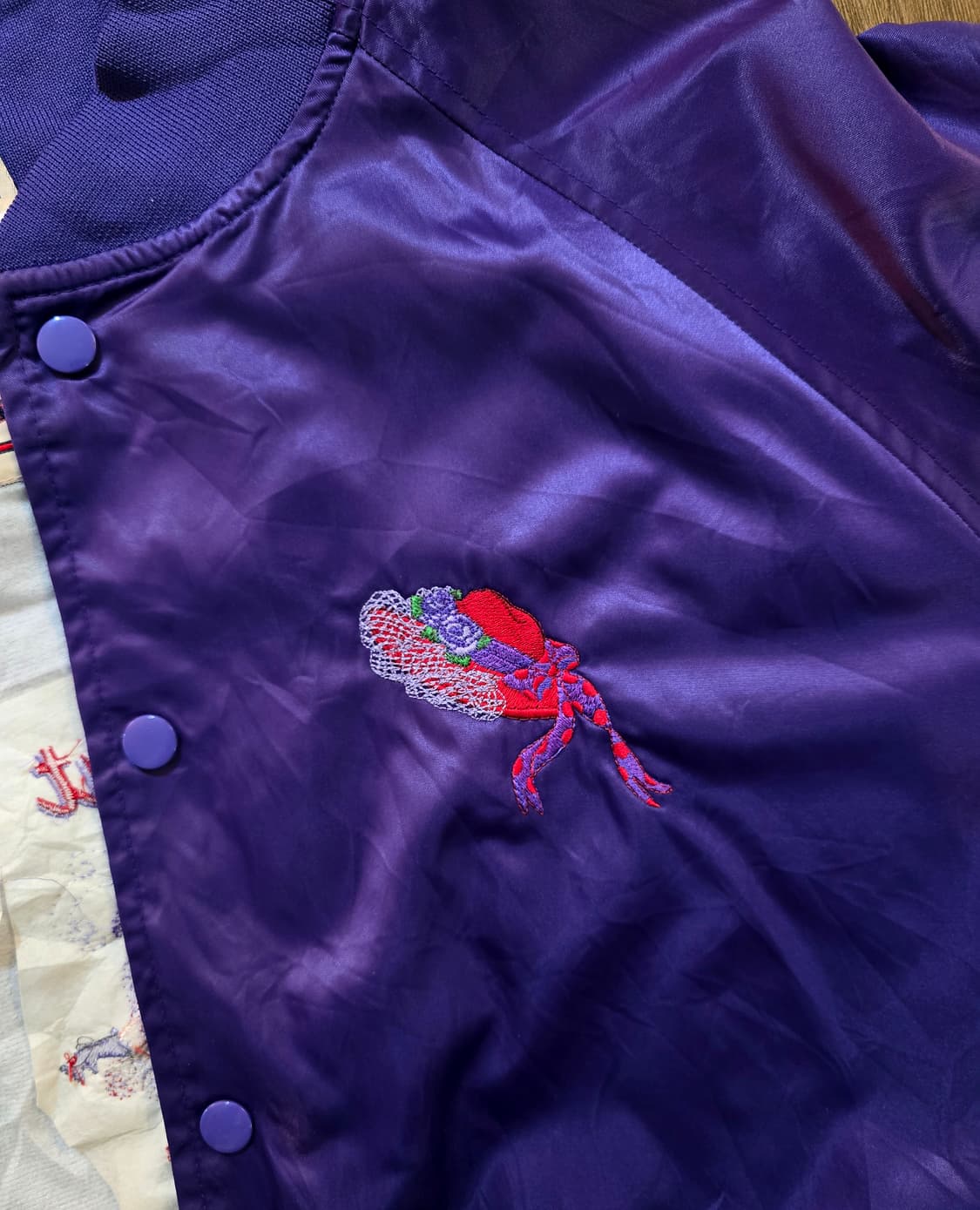 West Ark Satin Varsity Jacket (새틴 바시티) 상품이미지4