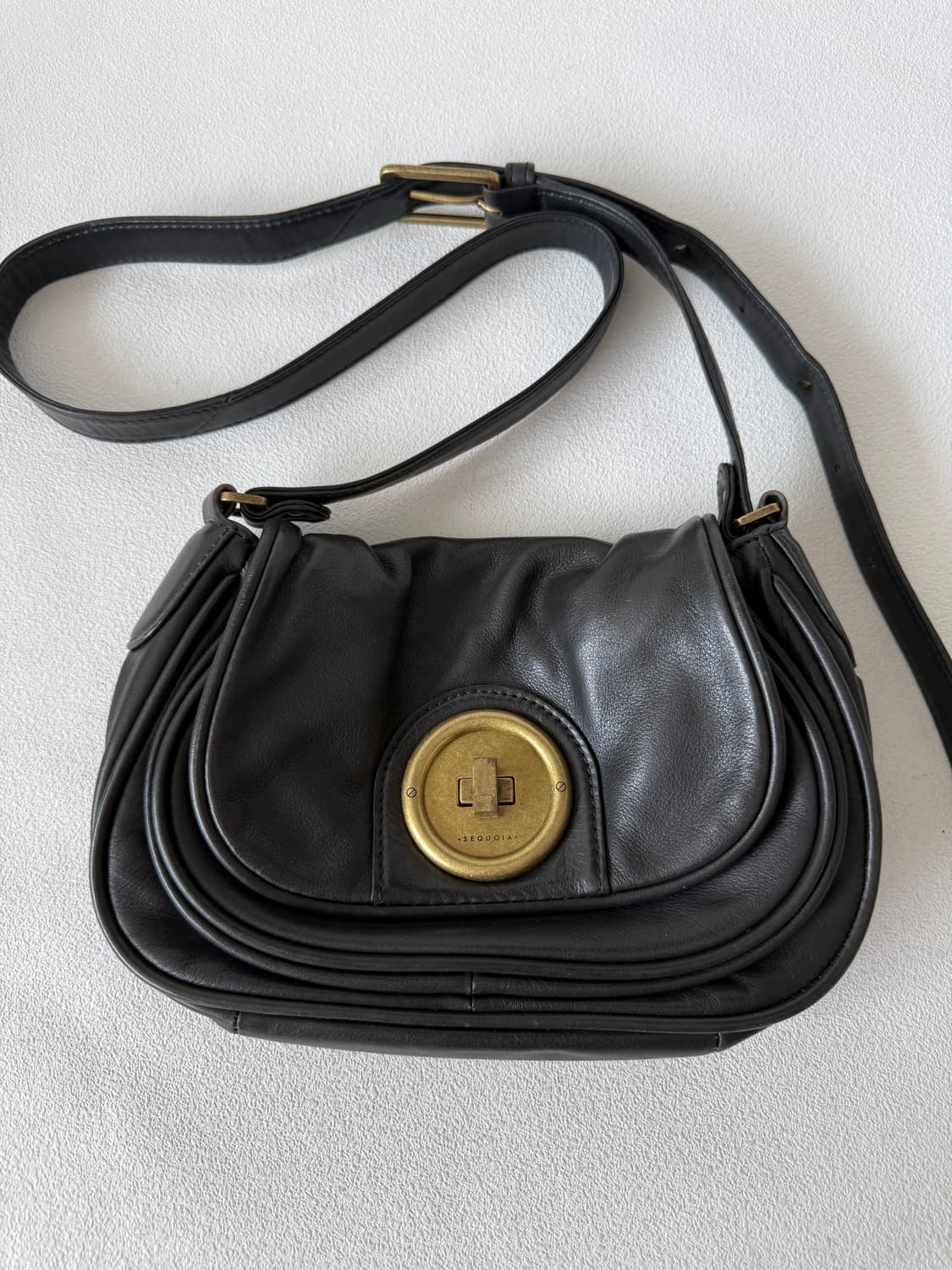 Pre owned 레더 크로스백 상품이미지2