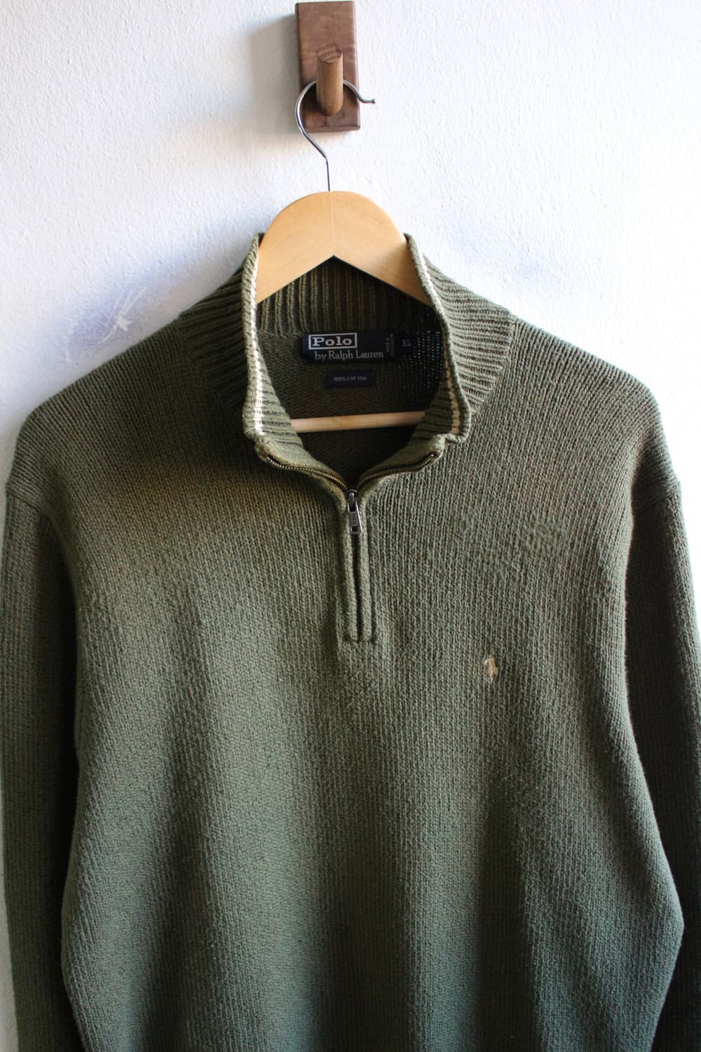 폴로 1/4 집 니트 상품이미지4