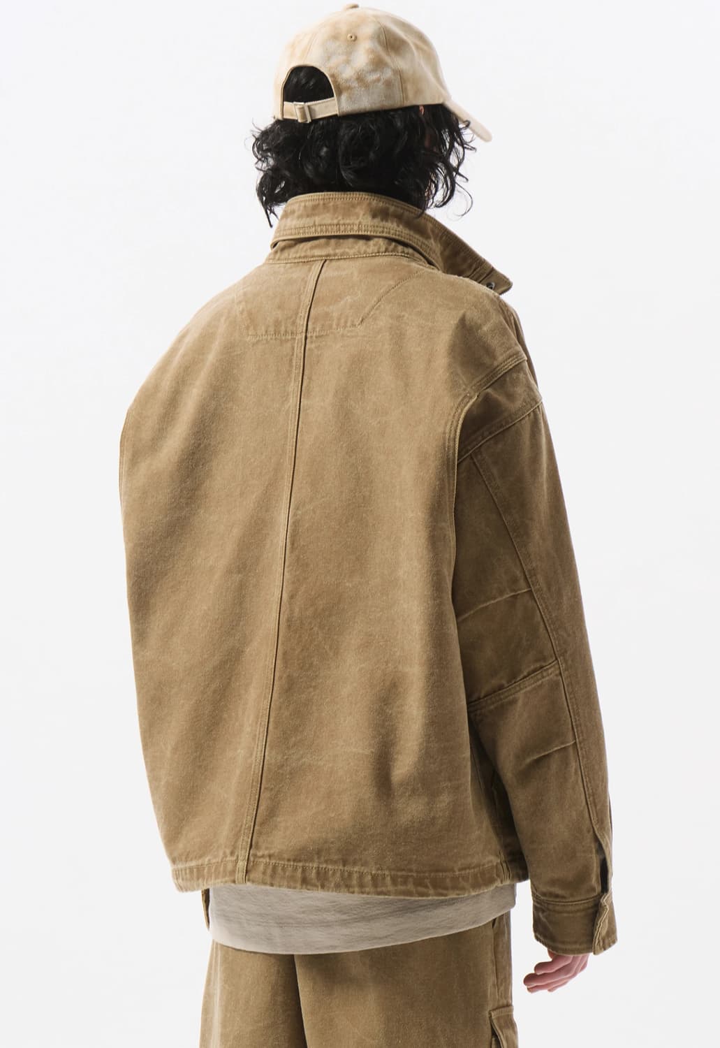 커스텀멜로우 베이지 옥스포드 코튼 다이드자켓 95사이즈 새상품 상품이미지2