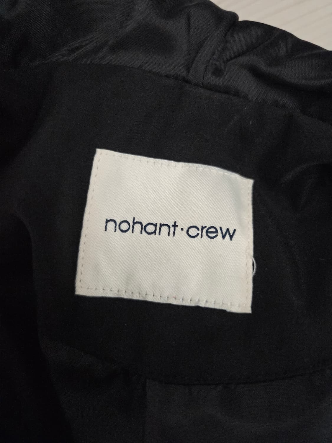 노앙 크루 (nohant crew) 블랙 후드 바람막이 자켓 상품이미지7