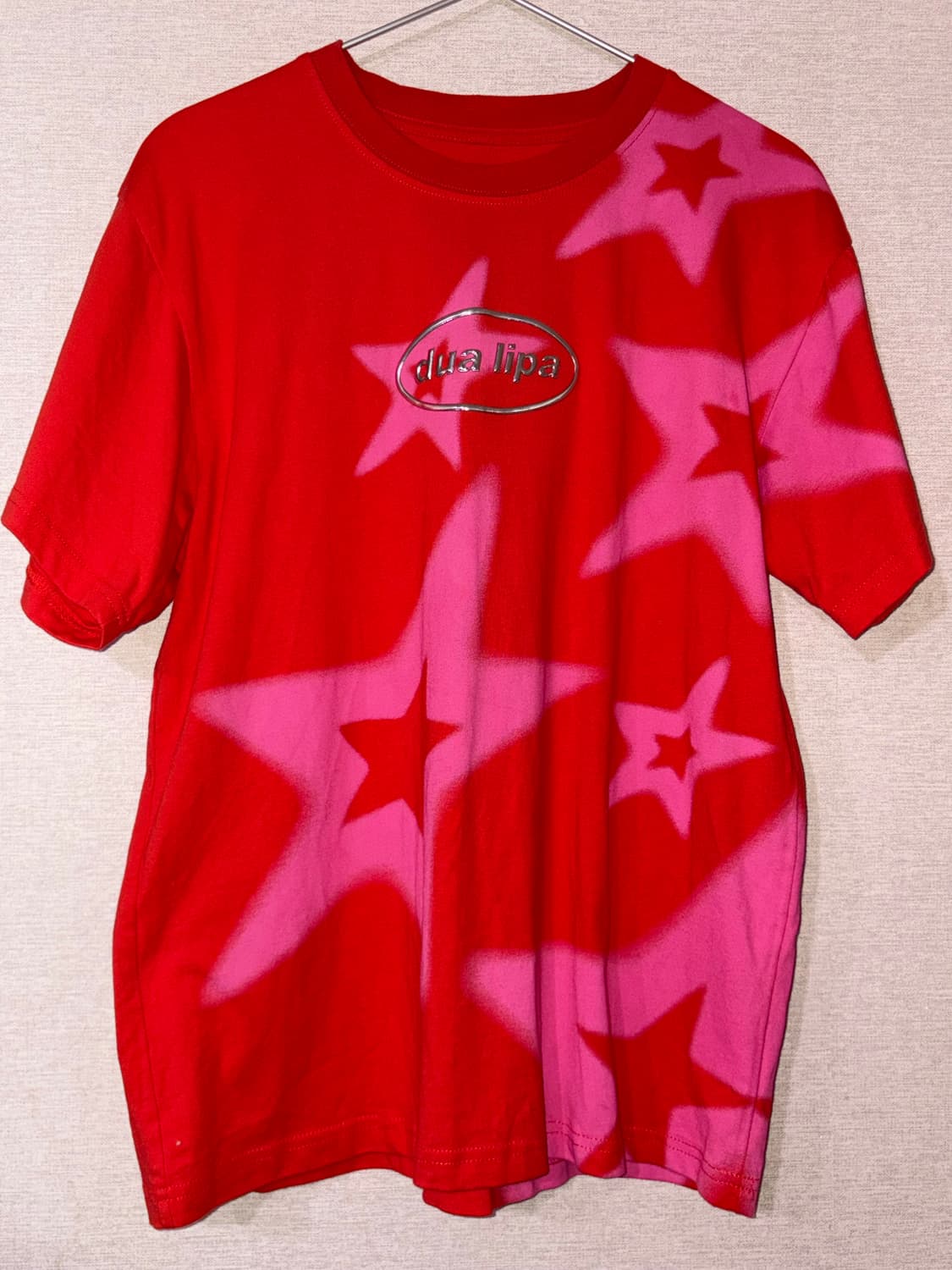 DUA LIPA Official MD Star Red Tshirt 상품이미지3