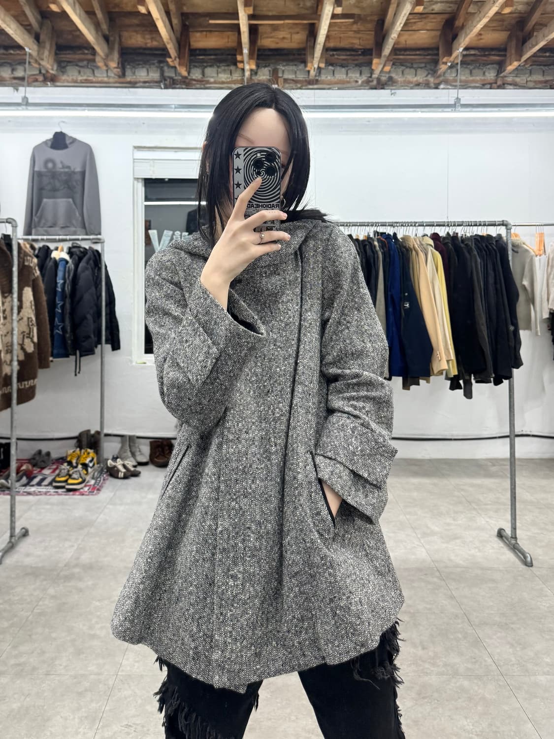 콤 사 이즘 투 버튼 울 코트 상품이미지6