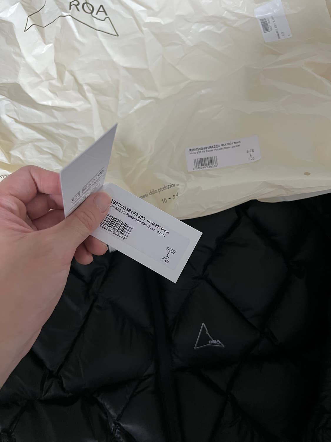 (L) 로아 누나NUNA 경량패딩 블랙 3회착 새상품급 상품이미지7