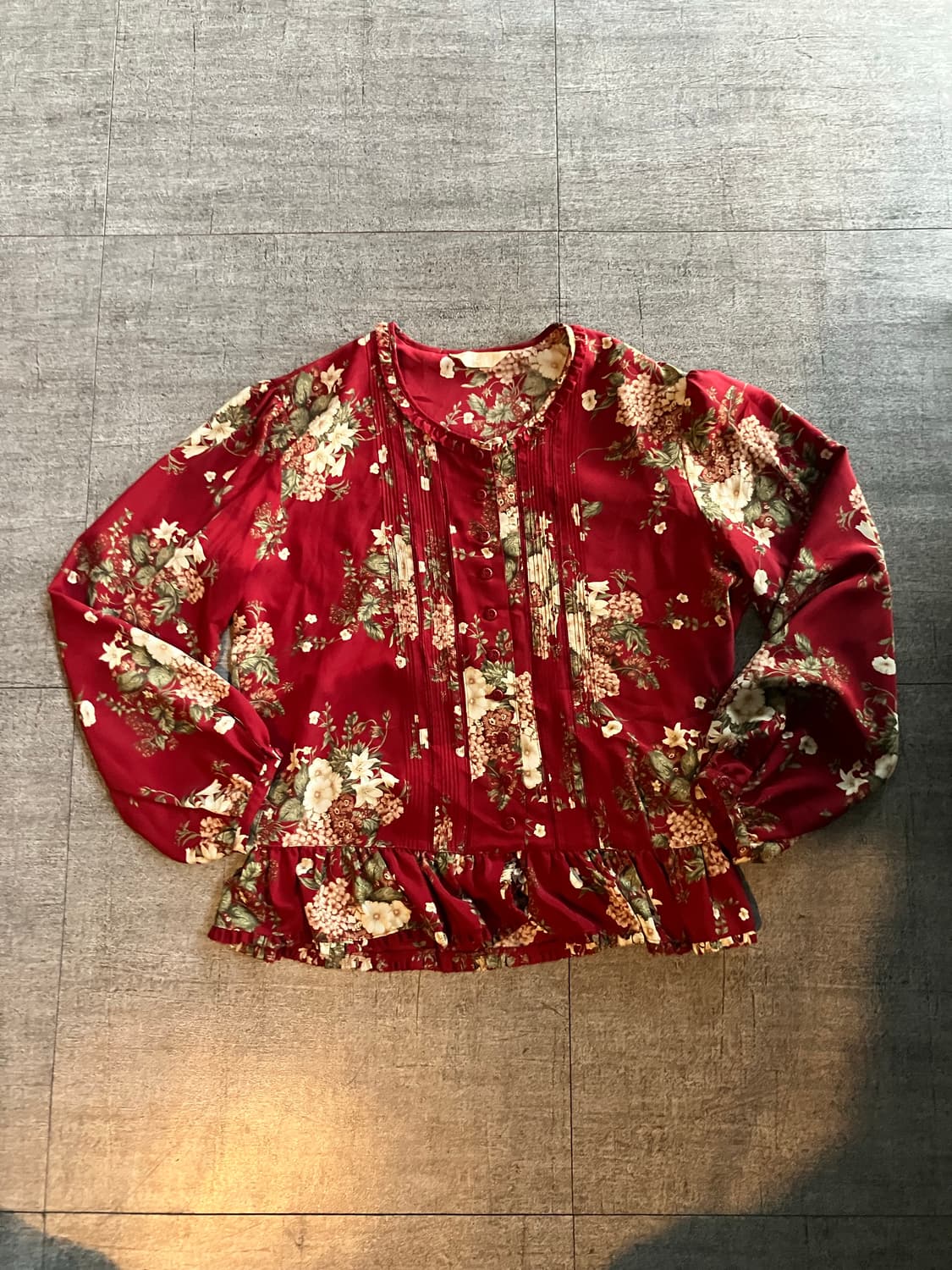 일본빈티지 Olivedesolive 오리엔탈보헤미안 영국공주풍 블라우스 상품이미지1