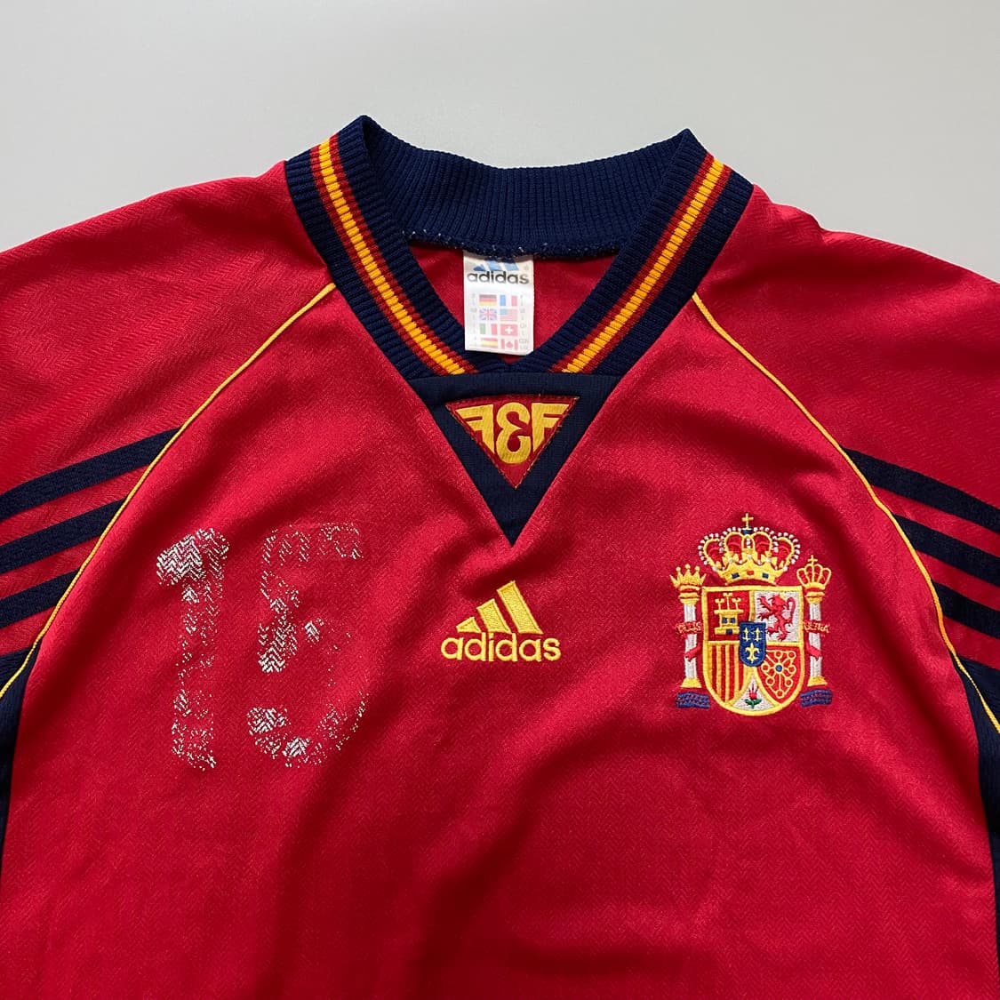 (L)아디다스 98-99 스페인 홈 축구 저지 유니폼 상품이미지2