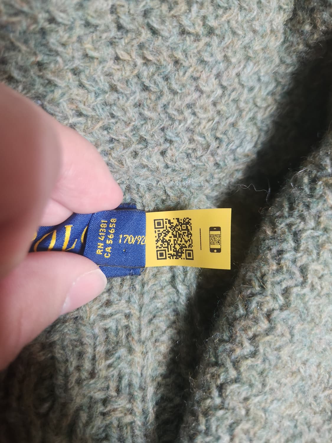 폴로 랄프로렌 캐시미어 숄카라 가디건 상품이미지3