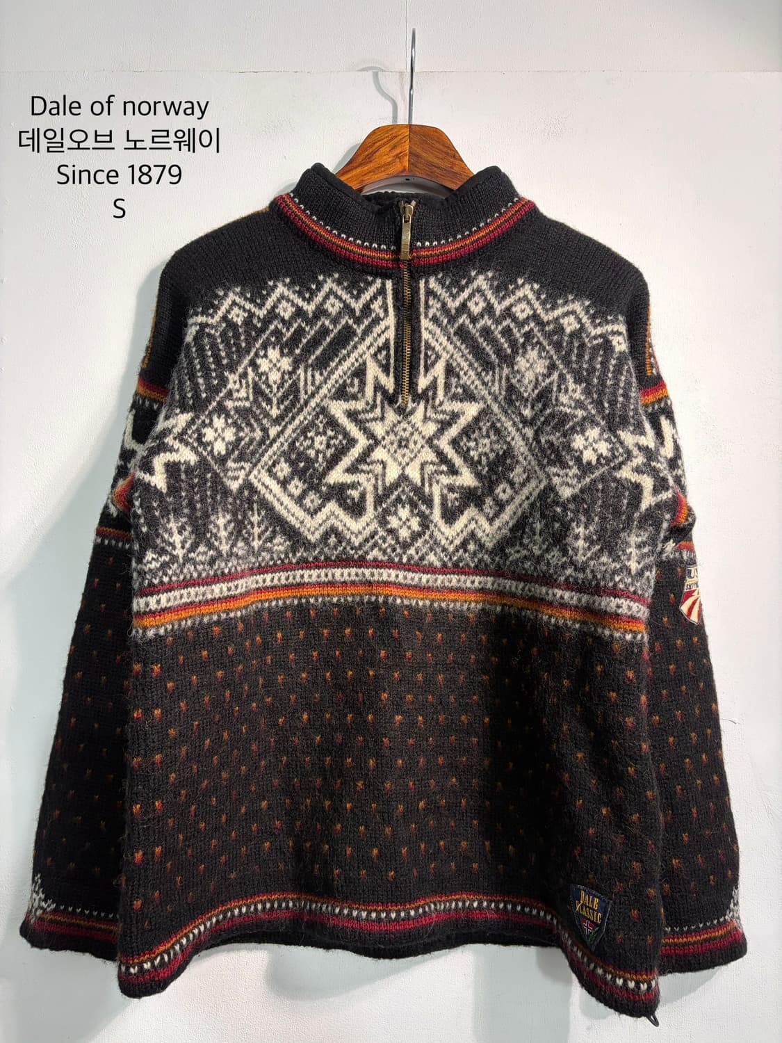 [s] Dale of norway 데일오브노르웨이 반집업 니트 울100% 상품이미지1