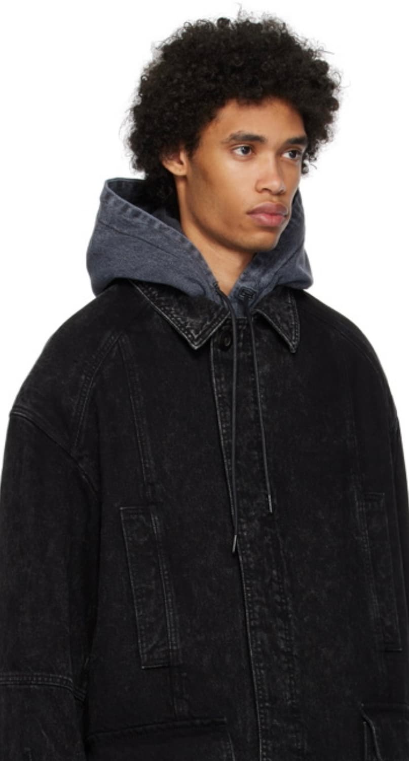 Juun.J Black Faded Denim Coat 50 상품이미지1