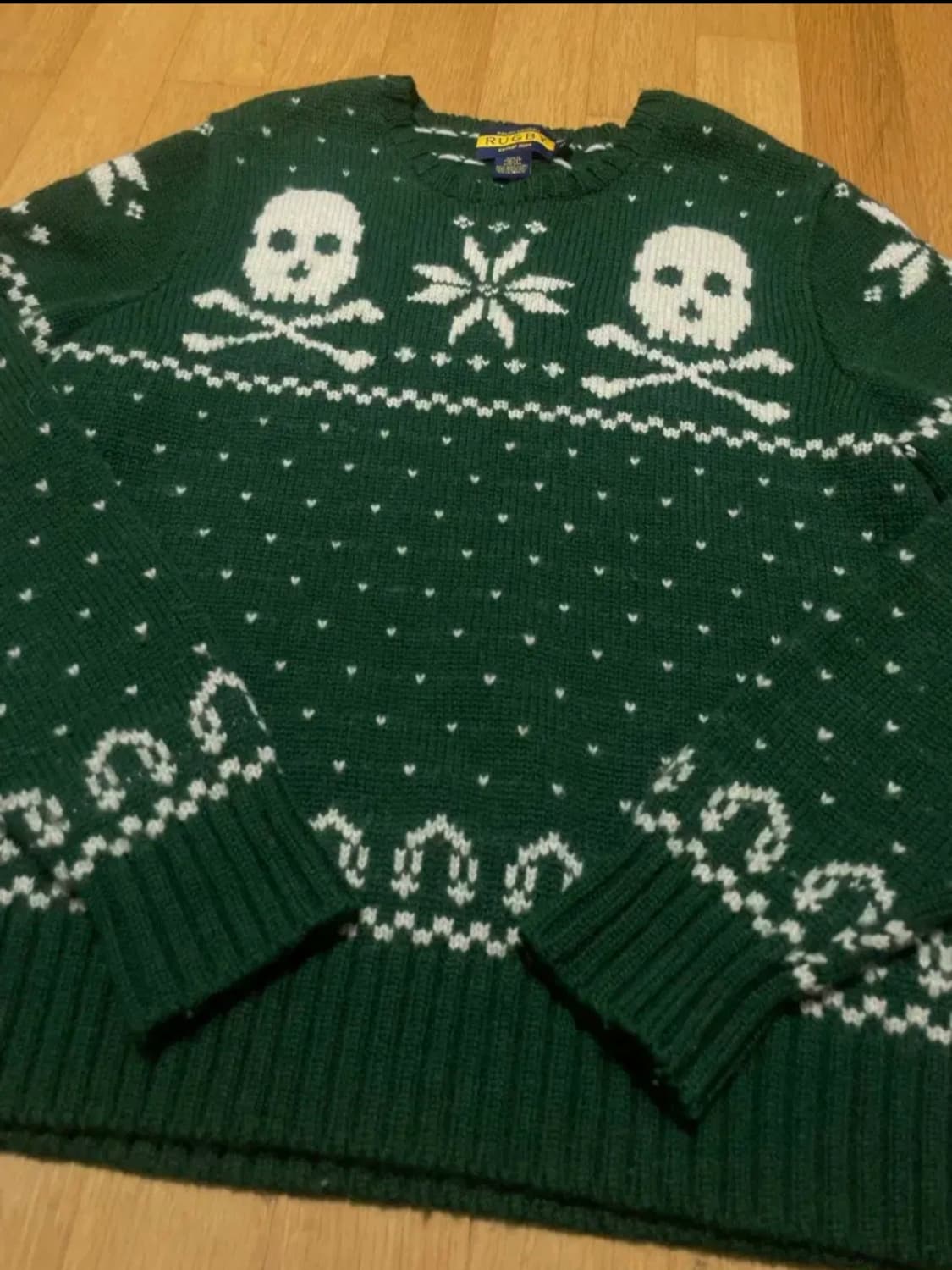 폴로 럭비 해골 니트 M사이즈 상품이미지3