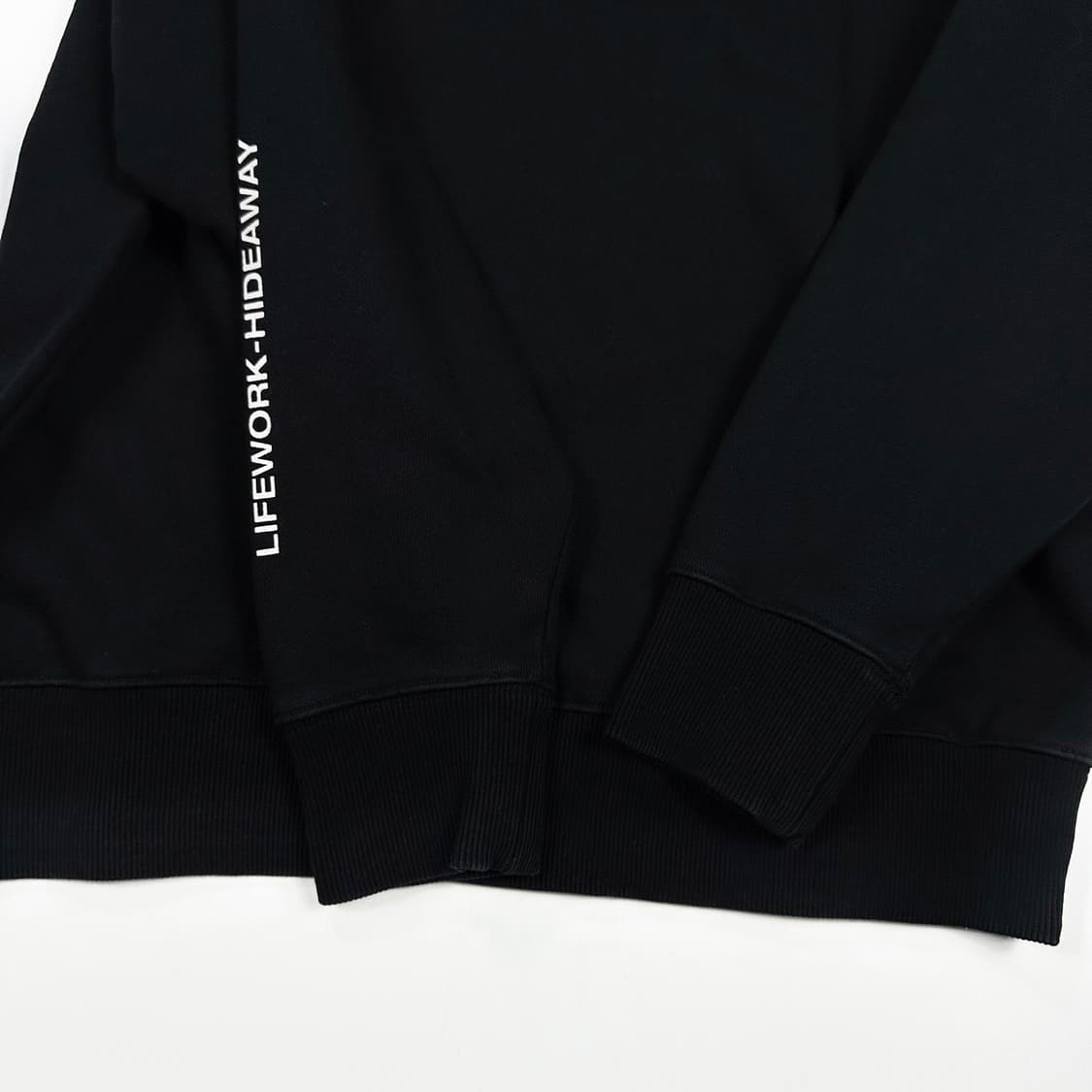 라이프워크 불독 블랙 크루넥 맨투맨 (M) 상품이미지4