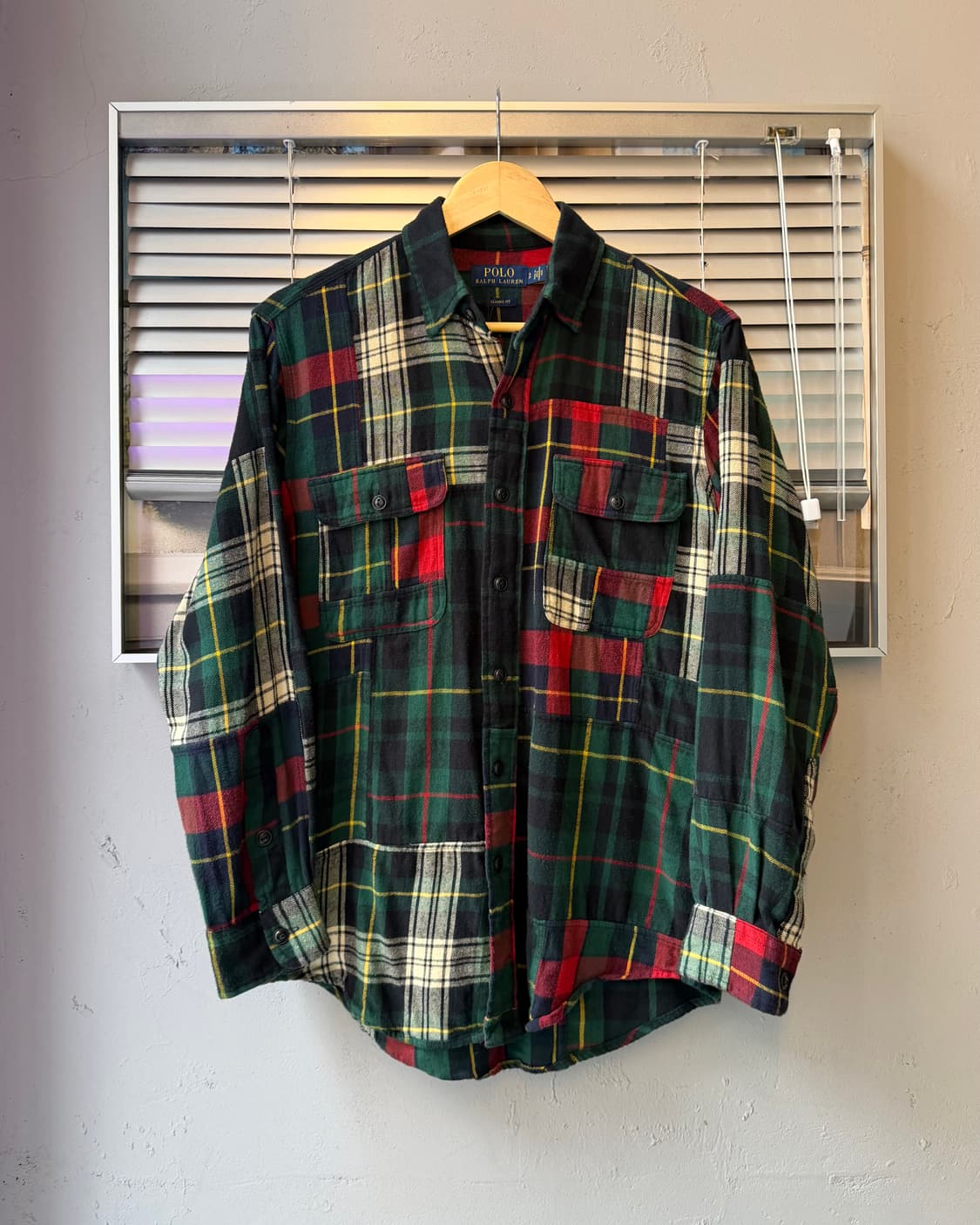 Polo Ralph Lauren PATCHWORK CHECK FLANNE 상품이미지1