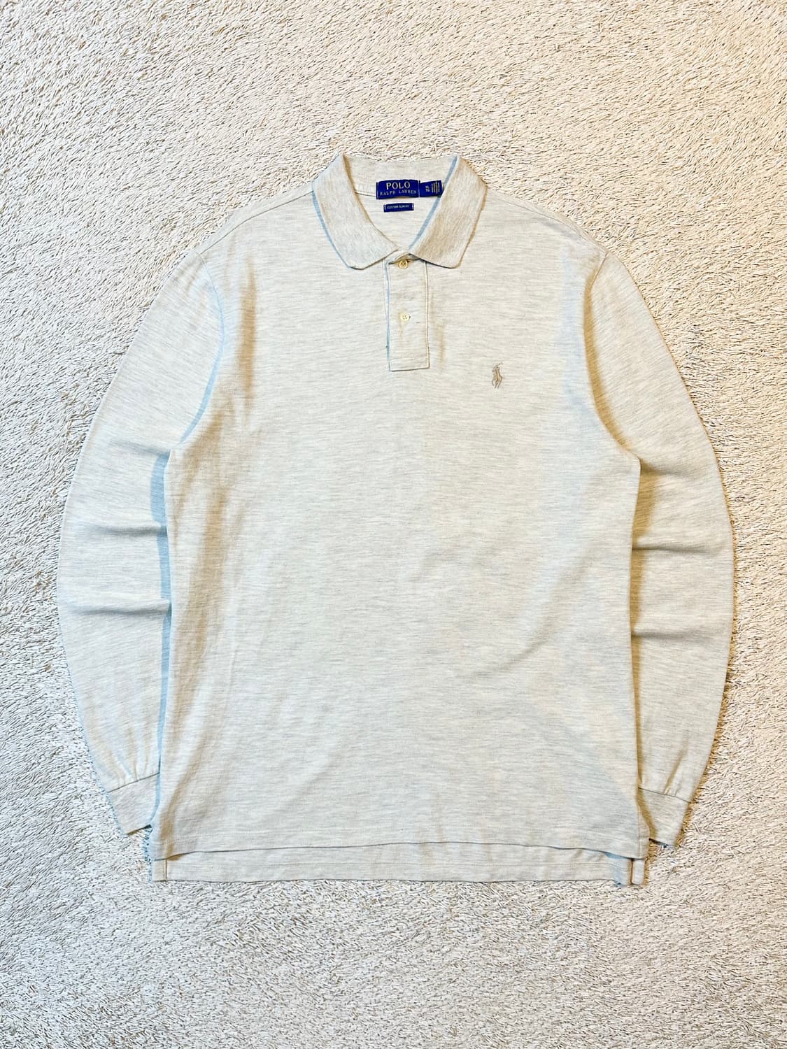 폴로 랄프로렌 신형 베이지포니 PK 긴팔 카라티 오트밀 상품이미지1