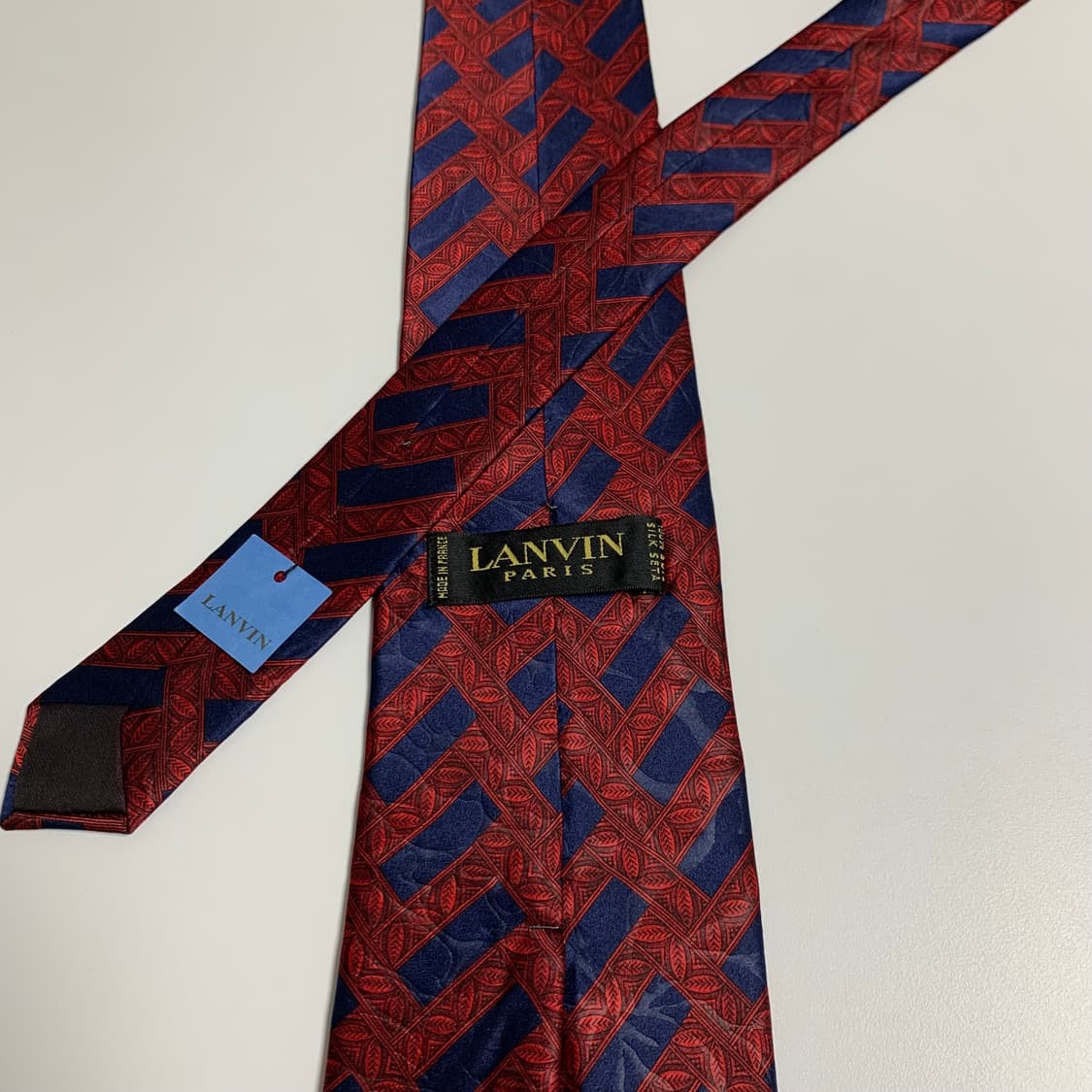 랑방(LANVIN) 기하학적패턴 명품넥타이 택 달린 미품 A+등급 상품이미지4