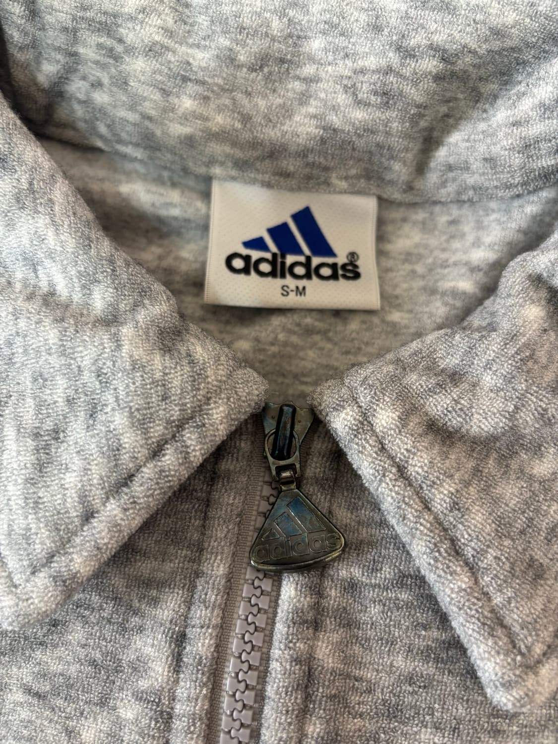 90‘s 아디다스 서독제 트랙탑 져지 후리스 회검 상품이미지6