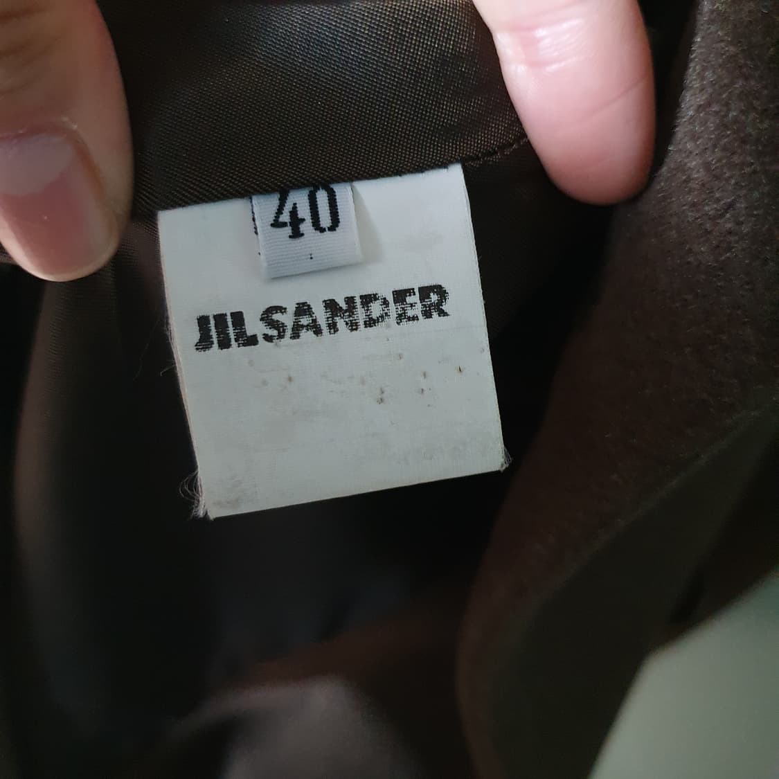 질샌더 캐시미어100 여성 코트 40 상품이미지5