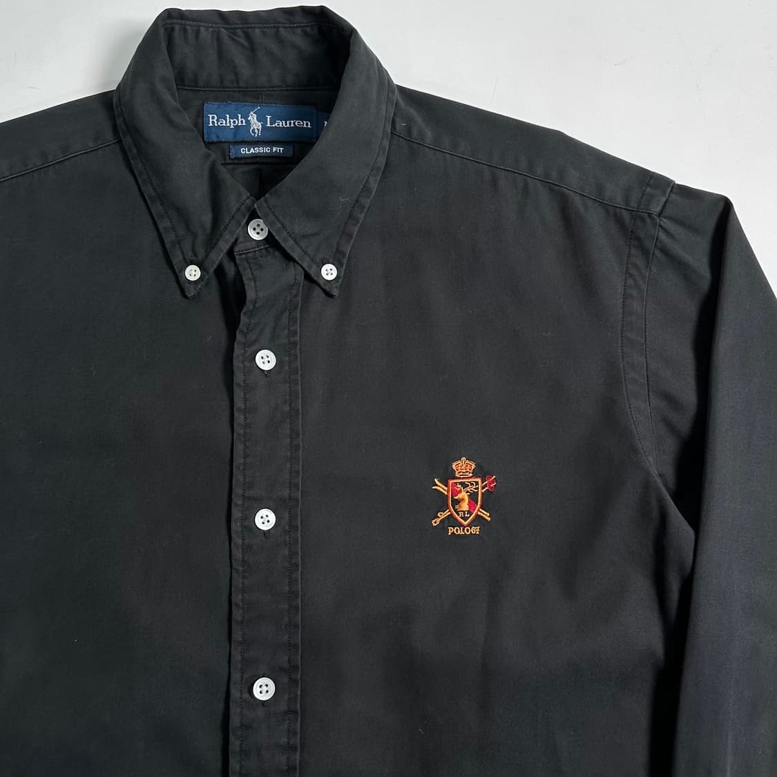 폴로 랄프로렌 자수 블랙 옥스포드 셔츠 상품이미지3