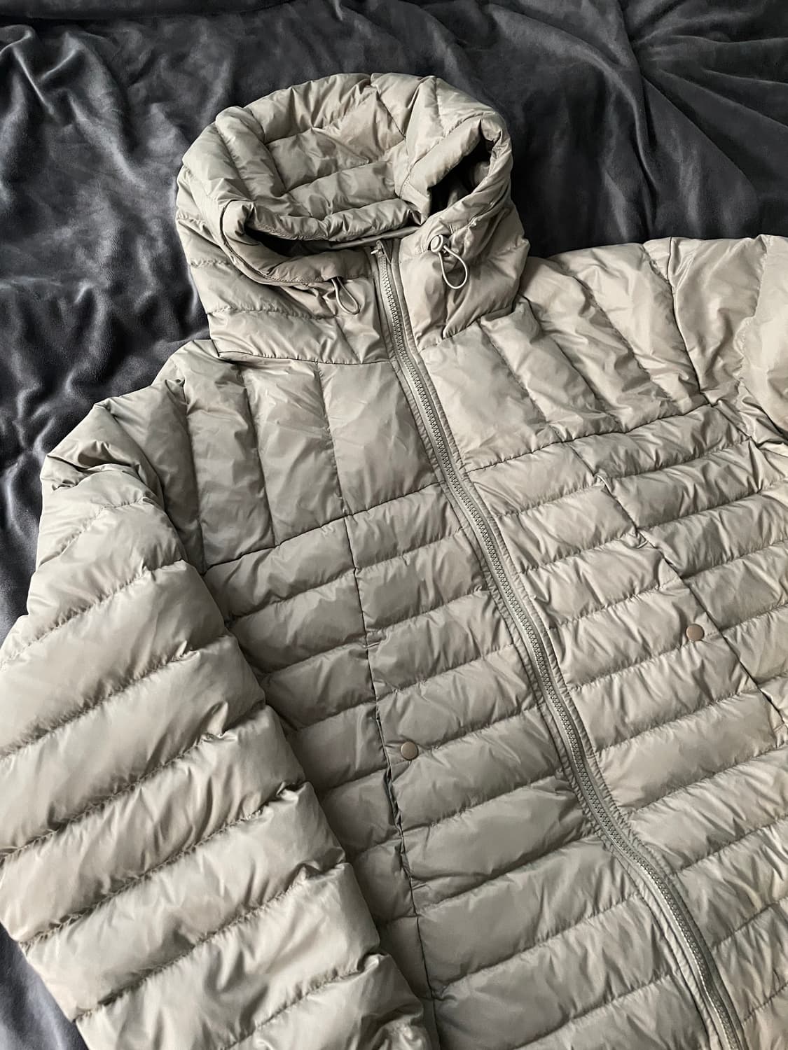 밀로 아카이브 라이트 솔린 경량 패딩 카키 그레이 L 상품이미지2