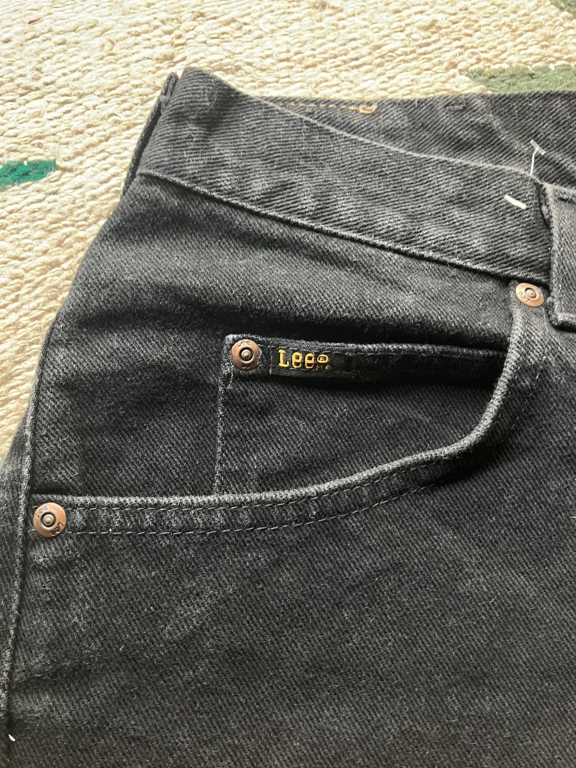 00s 빈티지 LEE 리 블랙 데님 쇼츠 하프 팬츠 상품이미지3