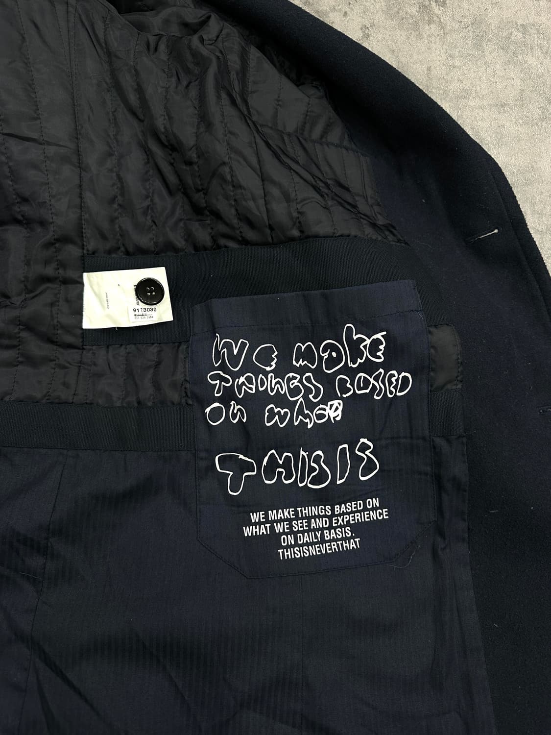 디스이즈네버댓 울 코트 상품이미지5