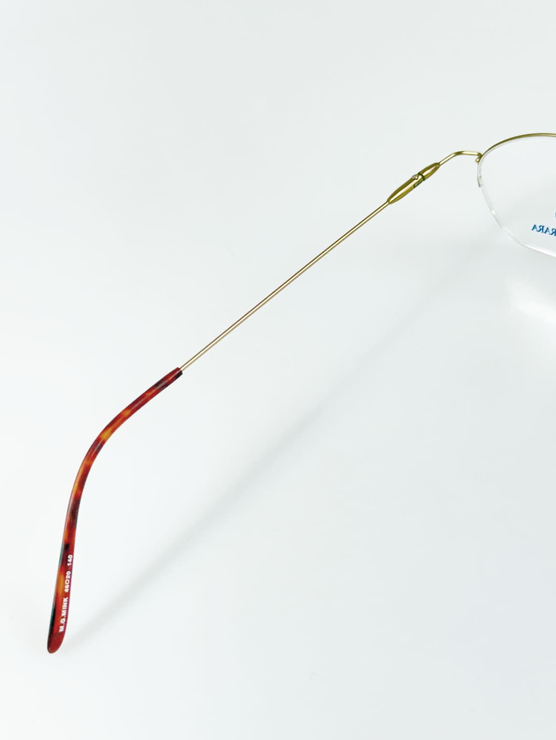 90s GIANNI FERRARA 오벌 반무테 빈티지 안경 상품이미지7
