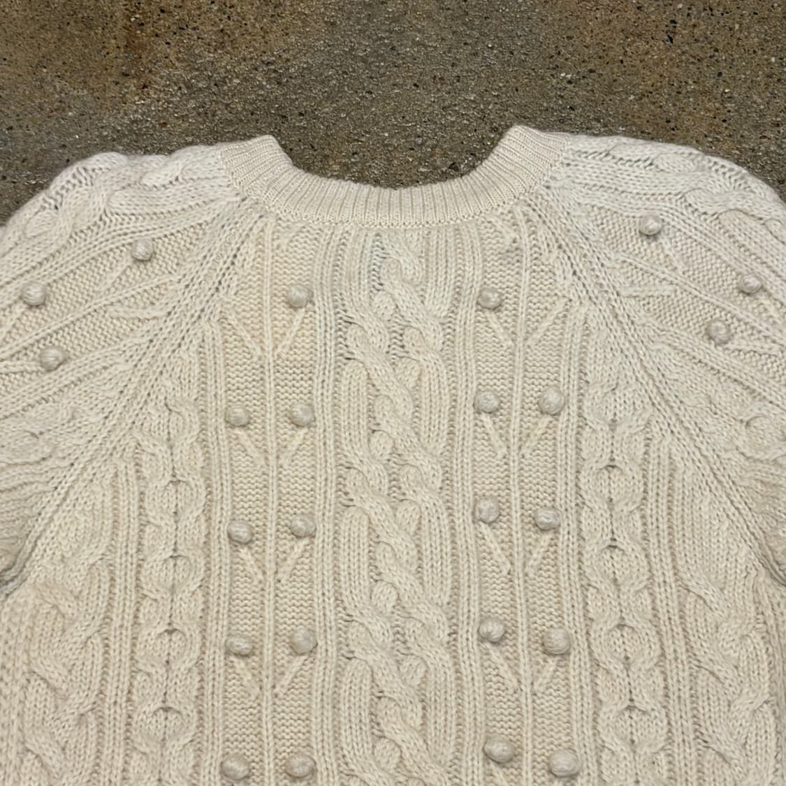 90s USA 빈티지 피셔맨 니트 방울 헤비코튼 니트  상품이미지7