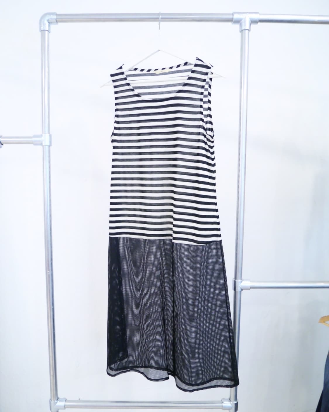 mesh skirt stripe dress 상품이미지2