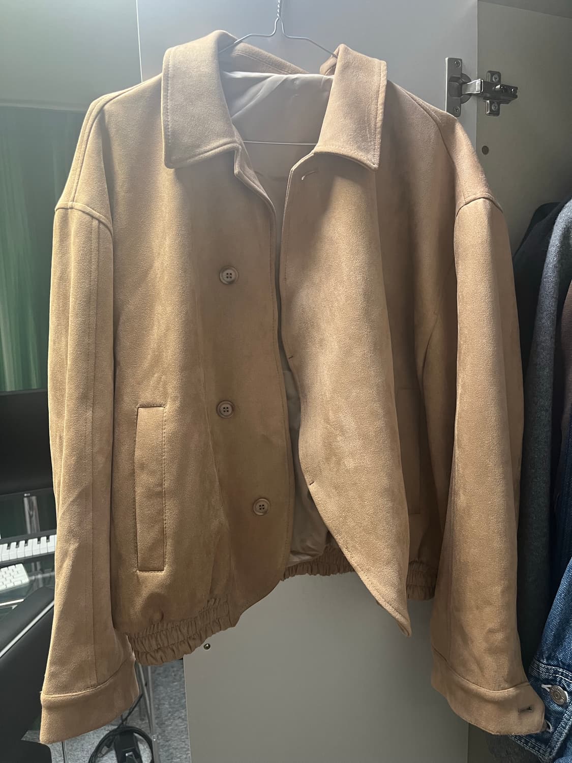 베이지 스웨이드 자켓 상품이미지2