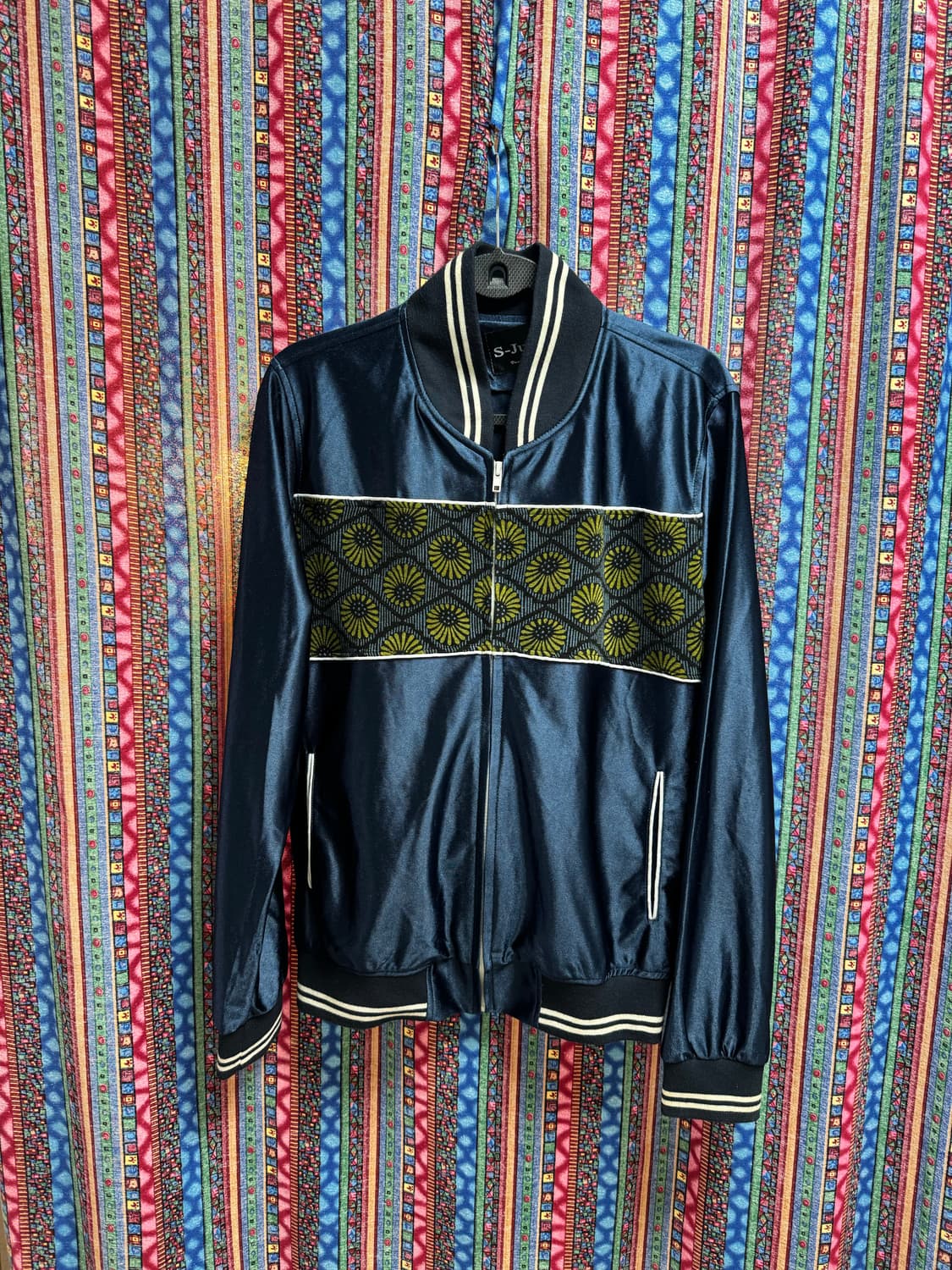 [빈티지] 플라워자수 새틴 스카쟌 상품이미지1