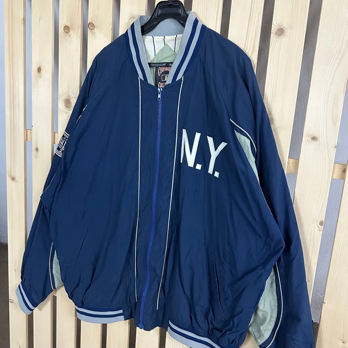 (2XL) MLB 쿠퍼스타운 뉴욕 양키스 스타디움 자켓 상품이미지3