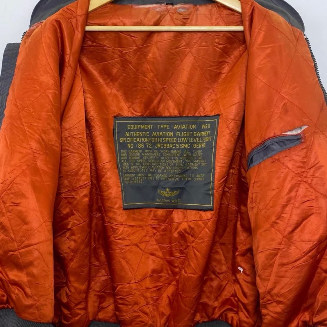 TYPE LH-747빈티지 오버사이즈 레더 플라이트 자켓  상품이미지5