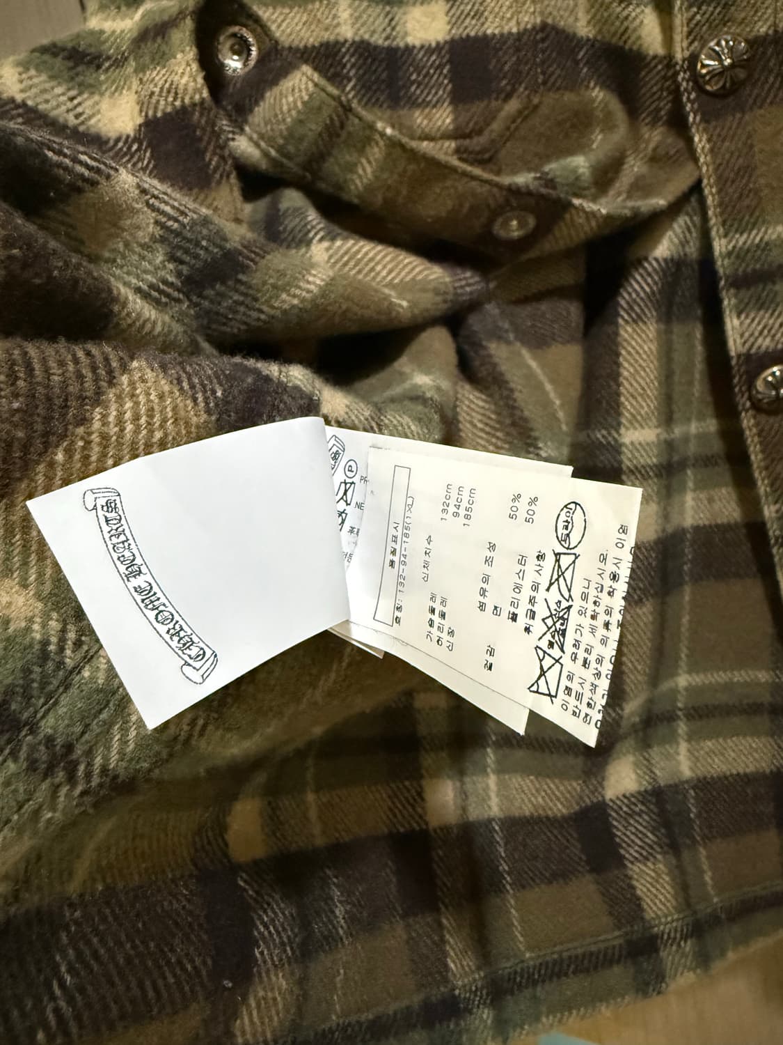 크롬하츠 워크독 체크 플란넬 셔츠 상품이미지5