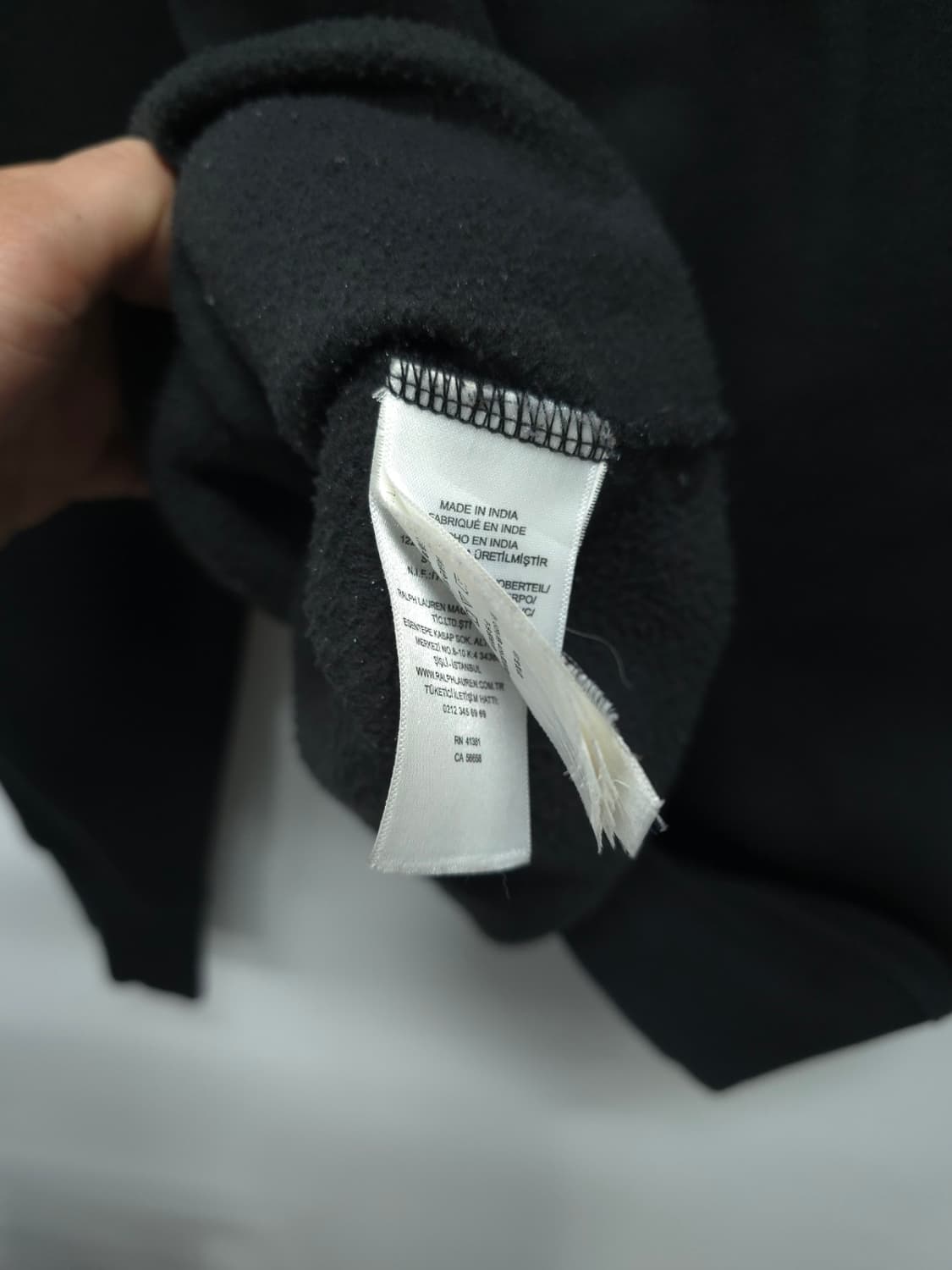 폴로 랄프로렌 기모 맨투맨 블랙 (M) 상품이미지10