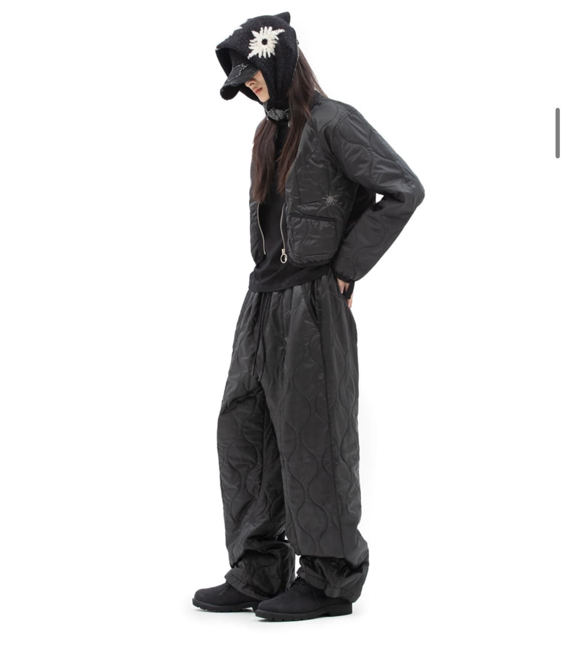 데프가먼츠 패딩팬츠 블랙 S 상품이미지1