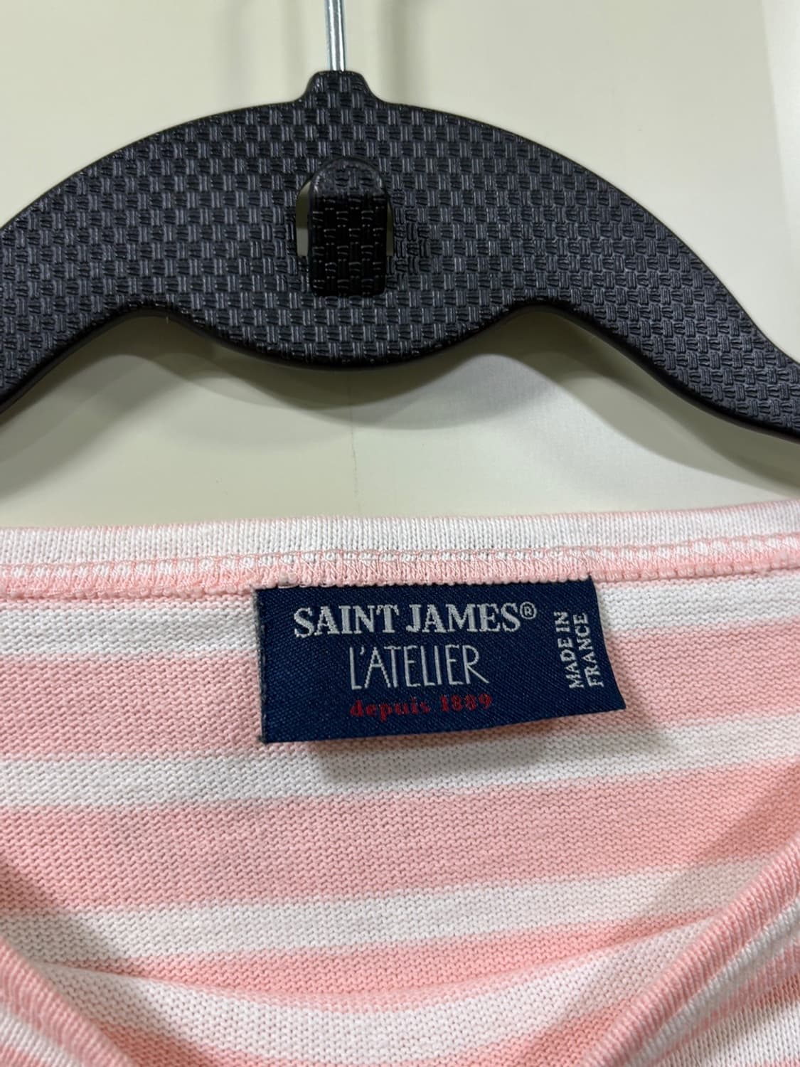 세인트제임스(Saint James) 핑크 스트라이프 긴팔 티셔츠 상품이미지2