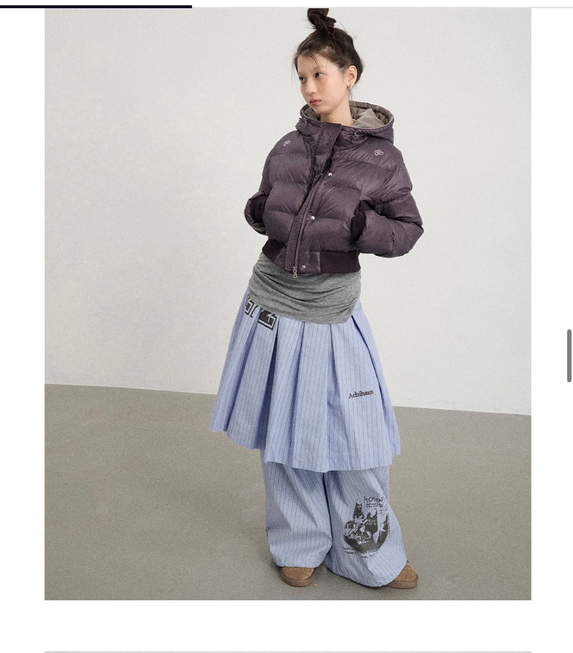 아치하라 플리츠 숫자 스커트 (테스트매커니즘) 상품이미지1