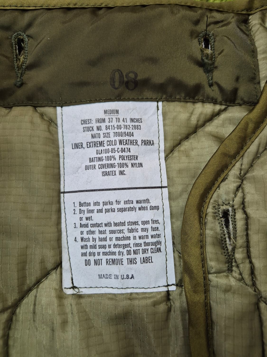 m65 피쉬테일 캐파카 내피  상품이미지2