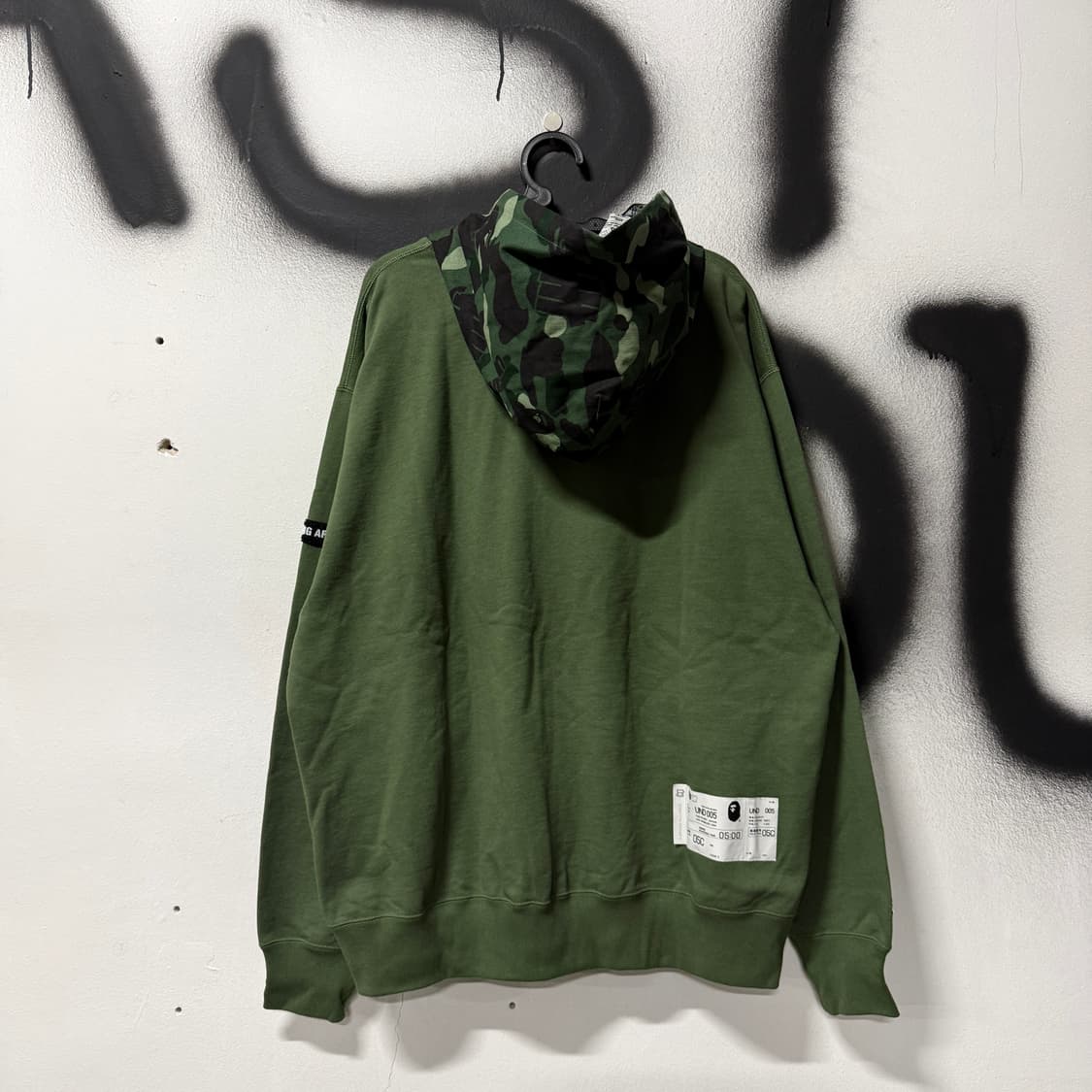 정품 베이프 x 언디피티드 컬러 카모 릴렉스핏 집업 후디 상품이미지2