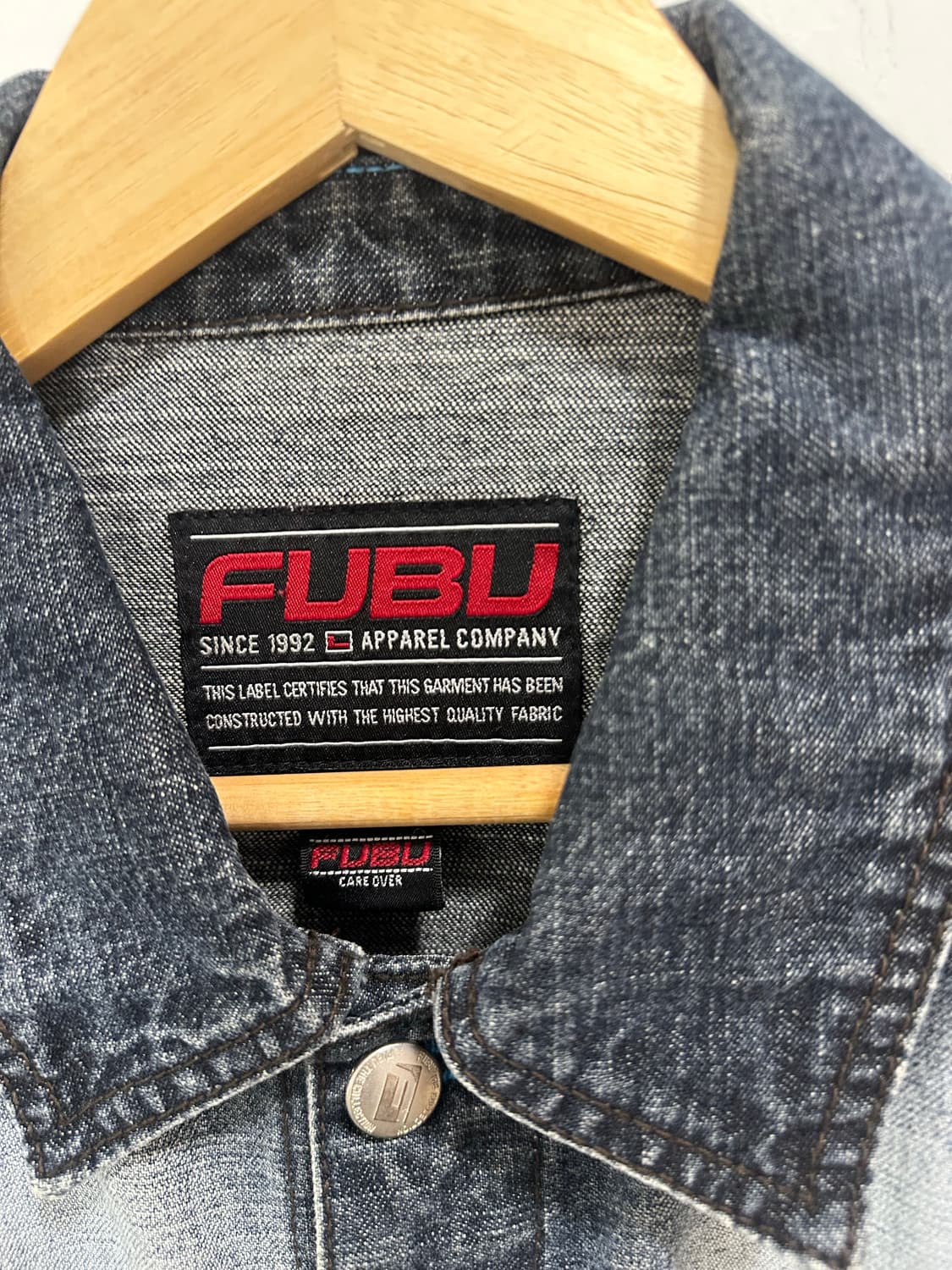 90s fubu 푸부 올드스쿨 데님 자켓 상품이미지10